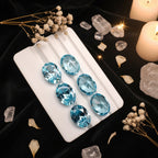 Natural Light Aquamarine Loose Gemstone | Oval Cut VVS | Unheated