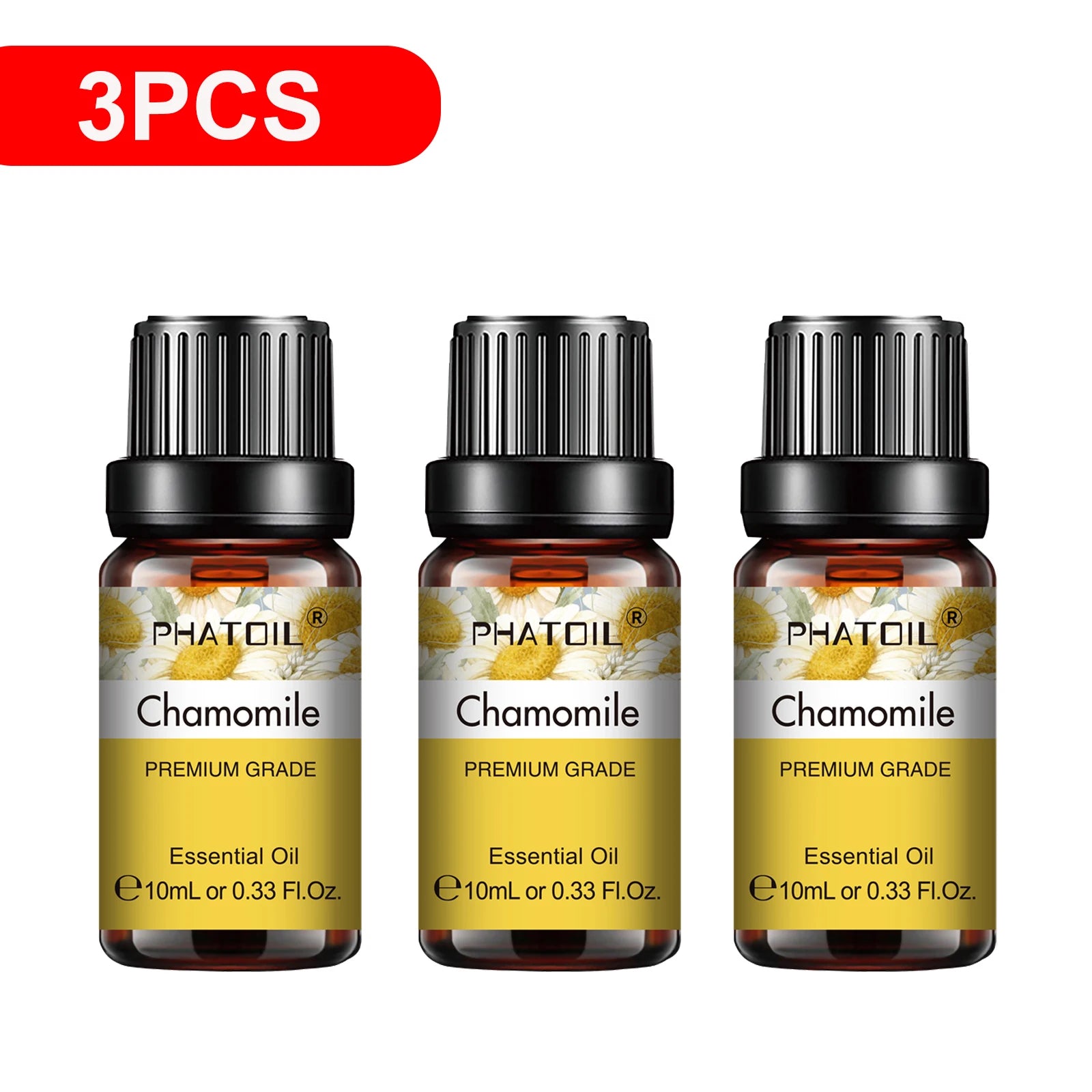 3-Pack Pure Essential Oil Set | 10ml Aromatherapy Oils