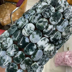 Natural Green Tree Moss Agate Bracelet