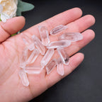 Natural Clear Quartz Raw Crystal Wands | Polished Bulk Bag