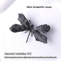Black Tourmaline Feathered Dragonfly Charm