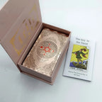 Gold Foil Rider-Waite Tarot Deck – 80-Card Luxury Edition with Gift Box
