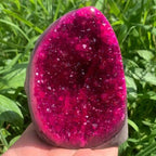 Natural Pink Geode Quartz Cluster – Raw Crystal Specimen for Home Decor