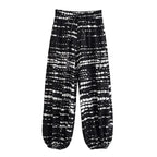 Boho Tie-Dye Stripe Harem Pants with Pockets