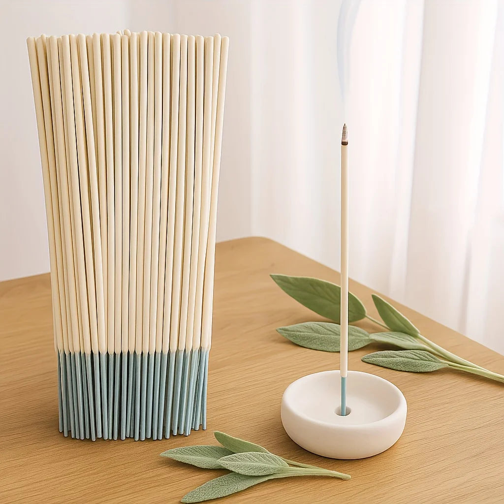 White Sage Incense Sticks | Long-Burning Cleansing Sticks for Meditation & Ritual