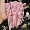 Pink Rose Quartz Crystal Beads — Natural Stone Strand for Jewelry Making