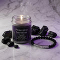 Onyx Protection Wear & Light Set – Bracelet + Intention Candle
