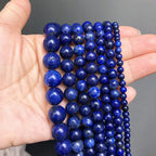Lapis Lazuli Round Loose Stone Beads | 15" Strand | 4mm 6mm 8mm 10mm 12mm